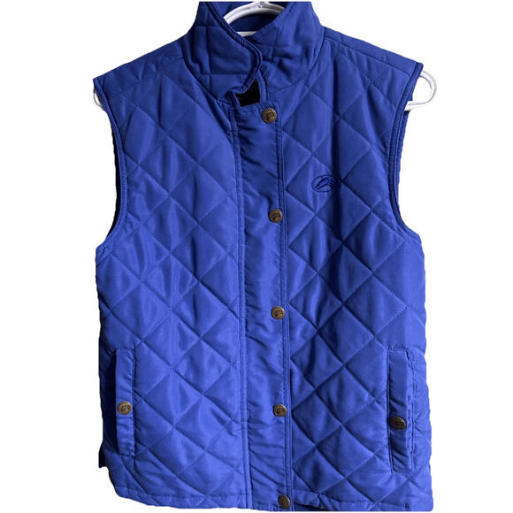 Riding Sport Vest Full Zip Mock Neck Quilted Equestrian Wear Horseback‎ M - Picture 1 of 5